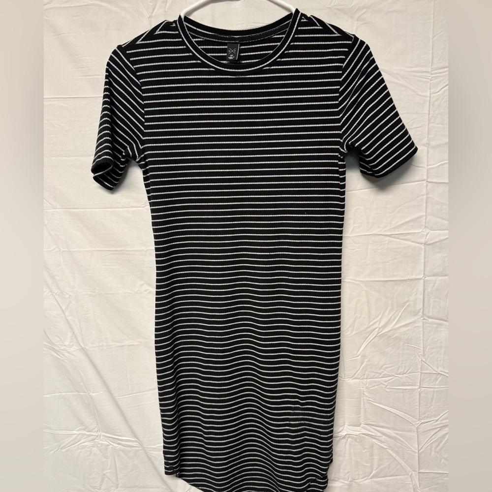 G/Fore Black and White Striped Mini Dress Size XS
